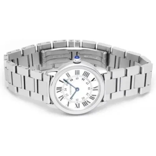 Pre-owned Silver watches , female, Sizes: ONE SIZE - Cartier Vintage - Modalova