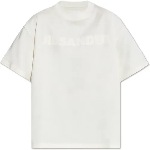 T-shirt with logo , female, Sizes: S, XS, M, L - Jil Sander - Modalova