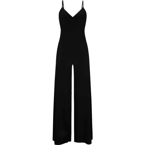 Glitter Schwarzer Slip Jumpsuit , Damen, Größe: XS - Norma Kamali - Modalova