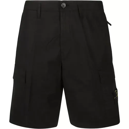 Casual Shorts,Shorts,Marineblaue Regular Bermuda Shorts,Musk Regular Bermuda - Stone Island - Modalova