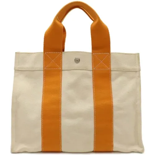 Pre-owned Canvas handbags , female, Sizes: ONE SIZE - Hermès Vintage - Modalova