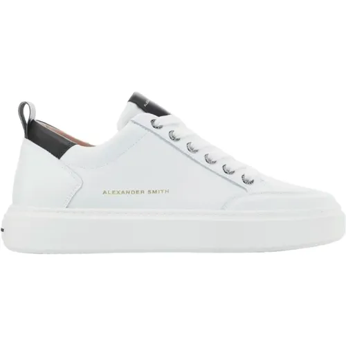 Luxus Street Style Sneakers Weiß Schwarz , Herren, Größe: 39 EU - Alexander Smith - Modalova