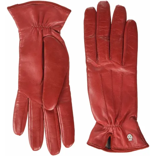 Klassisch Rote Damen Handschuhe , Damen, Größe: 7 1/2 IN - Roeckl - Modalova