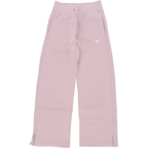 Fleece Wide-leg Tracksuit Pants , female, Sizes: L, M - Nike - Modalova