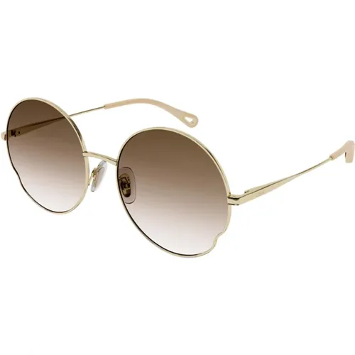 Stylische Sonnenbrille in Farbe 005 , Damen, Größe: 59 MM - Chloé - Modalova