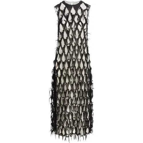 Luxurious Silk Midi Dress , female, Sizes: XS - Maison Margiela - Modalova