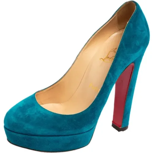 Pre-owned Suede heels , female, Sizes: 5 UK - Christian Louboutin Pre-owned - Modalova