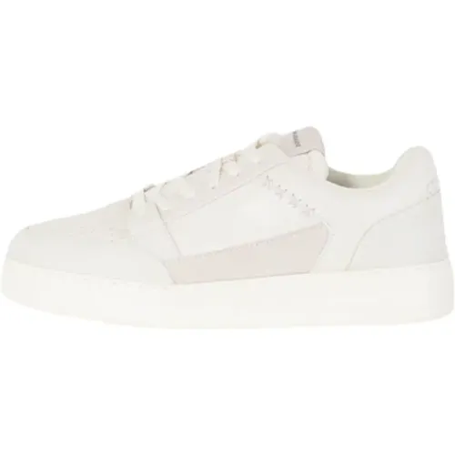 Leather Sneakers with Rubber Sole , male, Sizes: 6 UK - Emporio Armani - Modalova