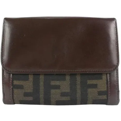 Pre-owned Leather wallets , male, Sizes: ONE SIZE - Fendi Vintage - Modalova