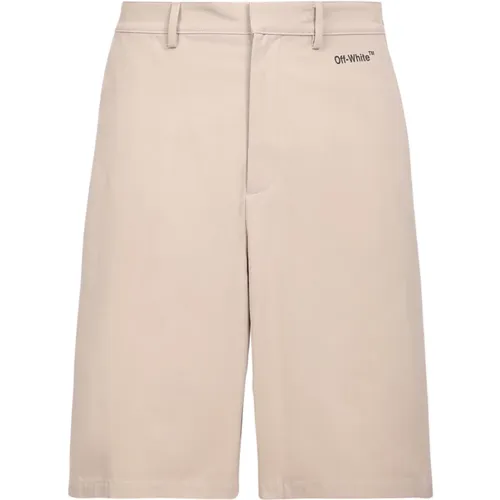 Single Arrow skate shorts , male, Sizes: XS - Off White - Modalova