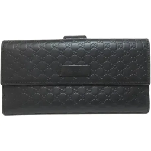 Pre-owned Leather wallets , female, Sizes: ONE SIZE - Gucci Vintage - Modalova