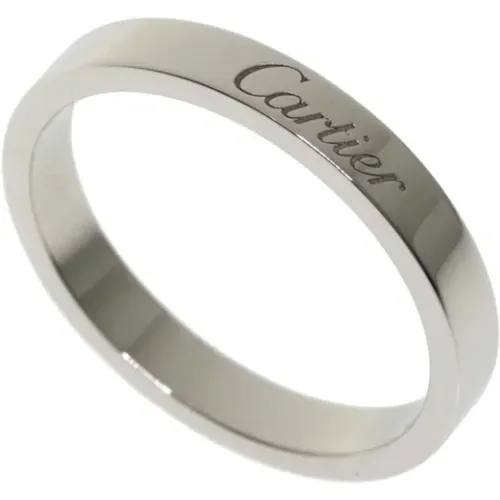 Pre-owned Platinum rings , female, Sizes: ONE SIZE - Cartier Vintage - Modalova