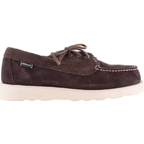 Dunkelbraune Wildleder Schnürschuhe - Sebago - Modalova