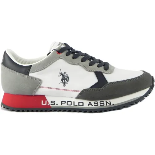 White/Blue Sneakers , male, Sizes: 7 UK, 11 UK, 10 UK - U.s. Polo Assn. - Modalova