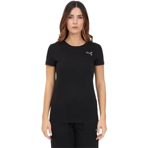 Klassisches Damen T-Shirt mit Logo , Damen, Größe: L - Puma - Modalova