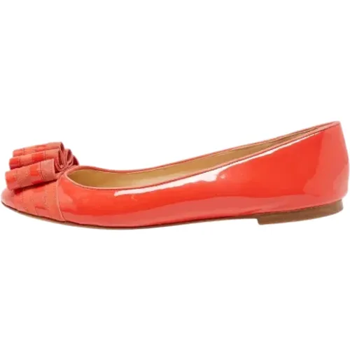 Pre-owned Leather flats , female, Sizes: 7 UK - Moschino Pre-Owned - Modalova