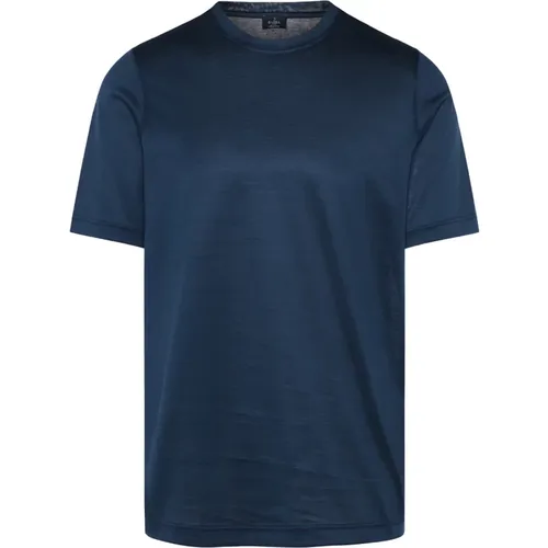 Cotton Melange T-shirt Made in Italy , male, Sizes: 3XL, L, M, XL, 2XL - Barba - Modalova