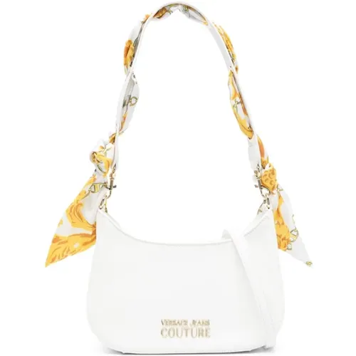 Hobo Shoulder Bag with All Over Print and Adjustable Detachable Strap , female, Sizes: ONE SIZE - Versace Jeans Couture - Modalova