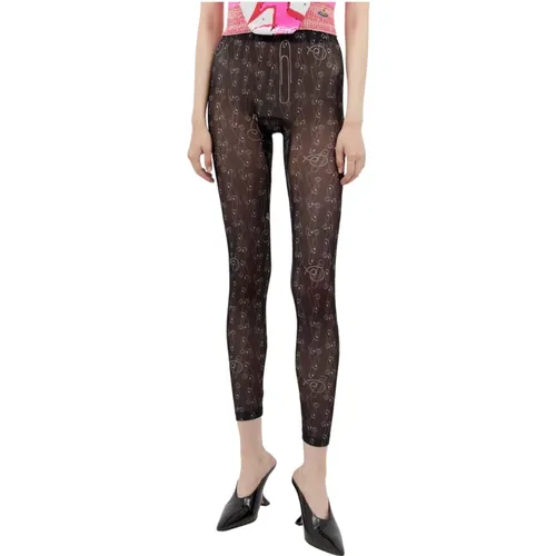 Mesh Weave Safety Pin Leggings - Vivienne Westwood - Modalova