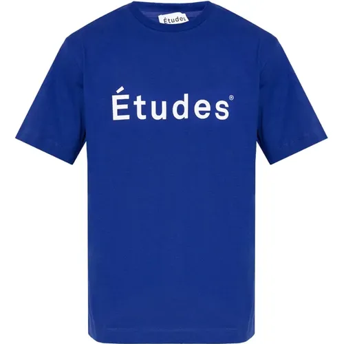 T-Shirt mit Logo , Herren, Größe: M - Études - Modalova