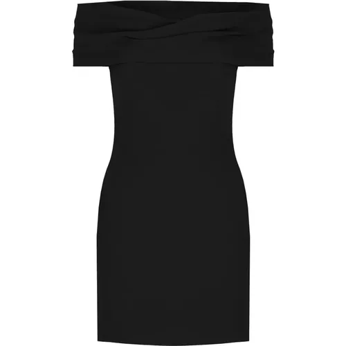 Sleeveless Dress Straight Neck Rear Zip , female, Sizes: S, M - Solace London - Modalova