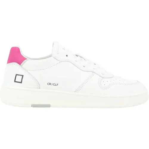 Weiße Court Calf Sneakers , Damen, Größe: 36 EU - D.A.T.E. - Modalova