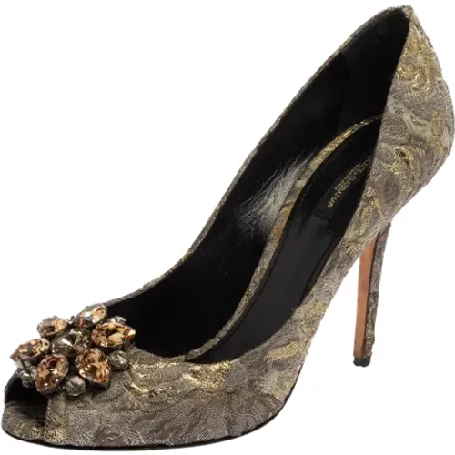 Pre-owned Fabric heels , female, Sizes: 7 UK - Dolce & Gabbana Pre-owned - Modalova