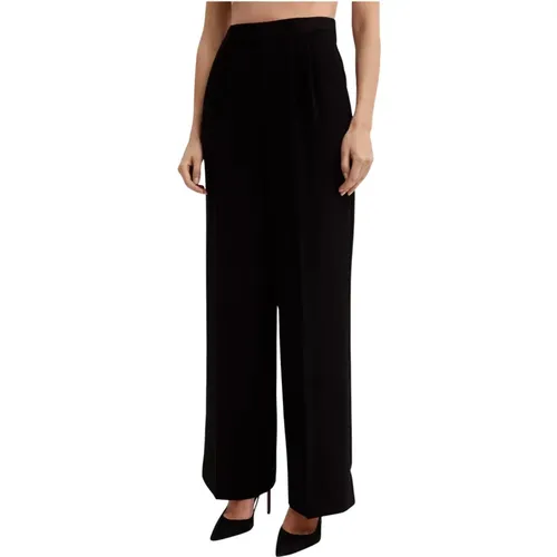 Schwarze High-Waist-Weitbeinhose - Roland Mouret - Modalova