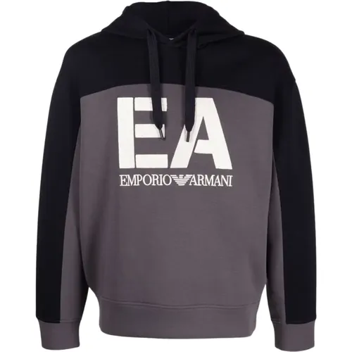Men`s Hooded Logo Sweatshirt , male, Sizes: XL, S - Emporio Armani - Modalova