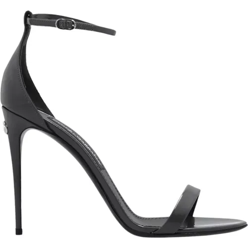 Keira glossy heeled sandals , female, Sizes: 5 1/2 UK, 4 1/2 UK, 7 UK, 6 1/2 UK - Dolce & Gabbana - Modalova