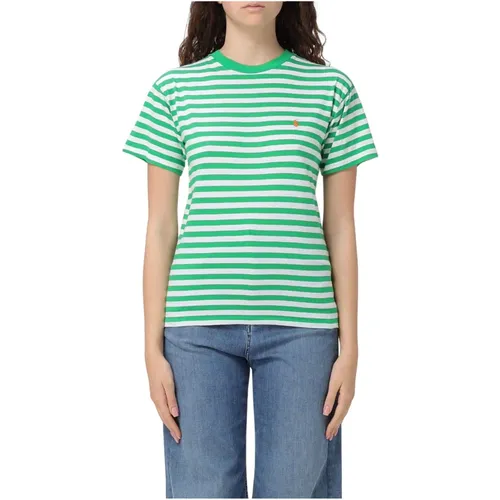 Casual Baumwoll T-Shirt , Damen, Größe: XS - Polo Ralph Lauren - Modalova