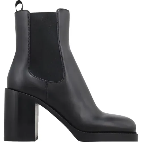 Leather Boots , female, Sizes: 4 UK - Prada - Modalova