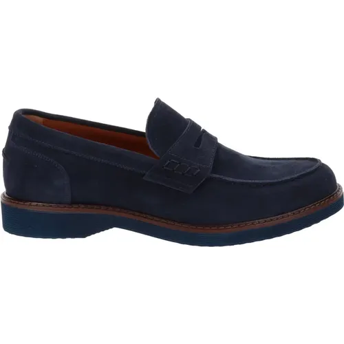 Herren Leder Mokassins Slip-On Stil , Herren, Größe: 40 EU - Nerogiardini - Modalova