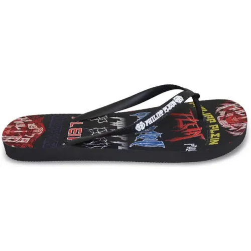 Flip Flops Sliders , Herren, Größe: 38 EU - Philipp Plein - Modalova