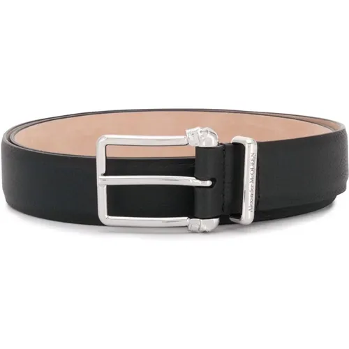 Square Buckle Belt for Men , male, Sizes: 100 CM, 105 CM, 95 CM - alexander mcqueen - Modalova