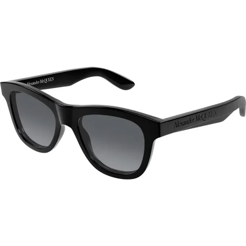 Black/Grey Shaded Sunglasses , male, Sizes: 54 MM - alexander mcqueen - Modalova
