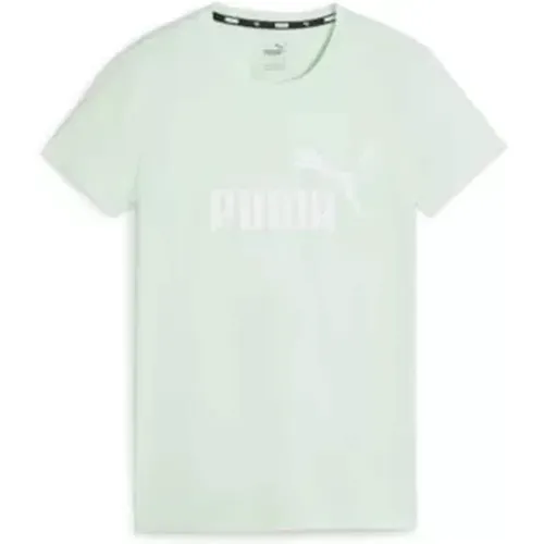 Ess Logo Tee T-shirt , Damen, Größe: M - Puma - Modalova