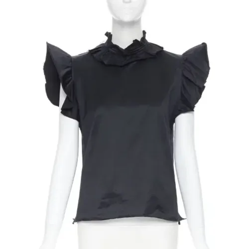 Pre-owned Cotton tops , female, Sizes: 3XL/4XL - Yves Saint Laurent Vintage - Modalova