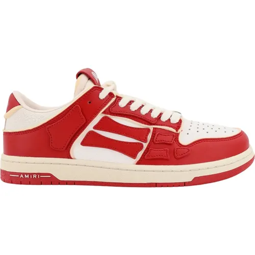 Rote Sneakers Schnürlederschuhe , Herren, Größe: 41 EU - Amiri - Modalova