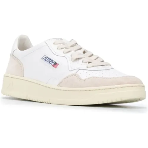 Suede White Sneakers , male, Sizes: 5 UK, 6 UK - Autry - Modalova