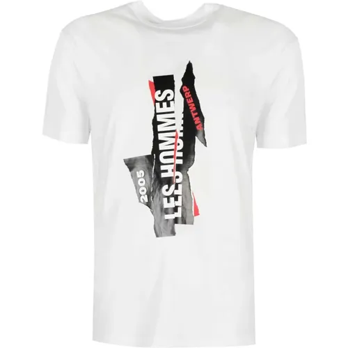 T-Shirts , Herren, Größe: M - Les Hommes - Modalova