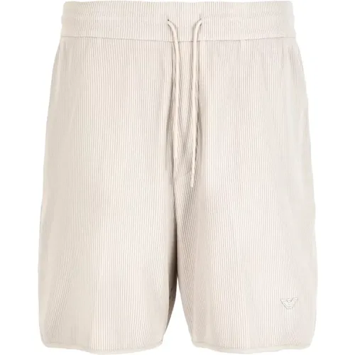 Cotton Shorts Size: S, colour: Grey , male, Sizes: L, M - Emporio Armani - Modalova