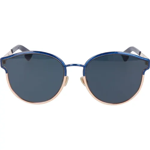 Runde Metallrahmen Sonnenbrille Trend , unisex, Größe: 59 MM - Dior - Modalova