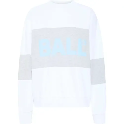 Logo Crew Neck Sweatshirt White , female, Sizes: XL, S, M, L - Ball - Modalova