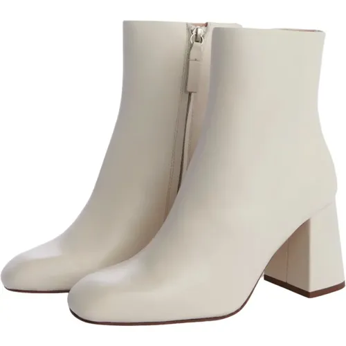 Ivory Flache Lederschuhe , Damen, Größe: 37 EU - Souliers Martinez - Modalova