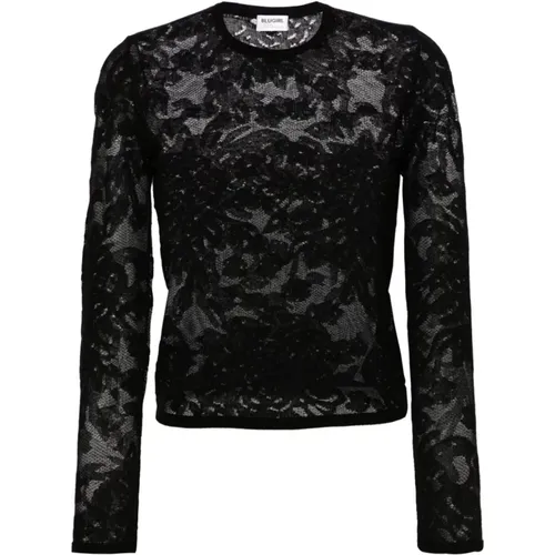 Nero Sweater , female, Sizes: L, M - Blugirl - Modalova