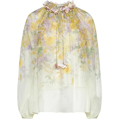 Natura Billow Blouse Zimmermann - Zimmermann - Modalova