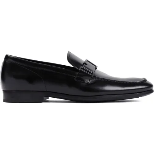 Schwarze Lederloafer Stilvolle Slip-On Schuhe - TOD'S - Modalova