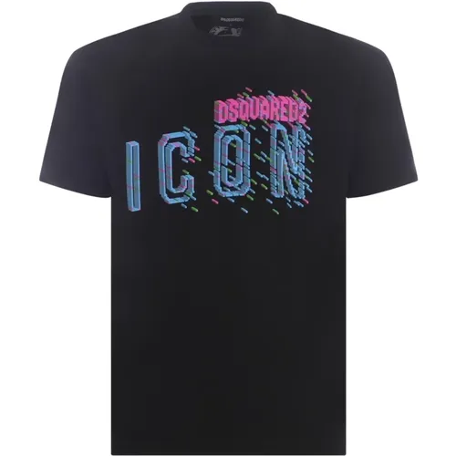 Lässiges Baumwoll T-Shirt , Herren, Größe: M - Dsquared2 - Modalova