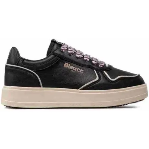 Woman Leather Sneaker , female, Sizes: 4 UK, 7 UK, 6 UK, 5 UK - Blauer - Modalova